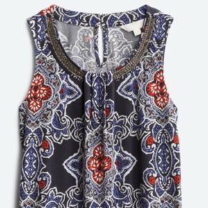 Amal Beaded Neckline Knit Top